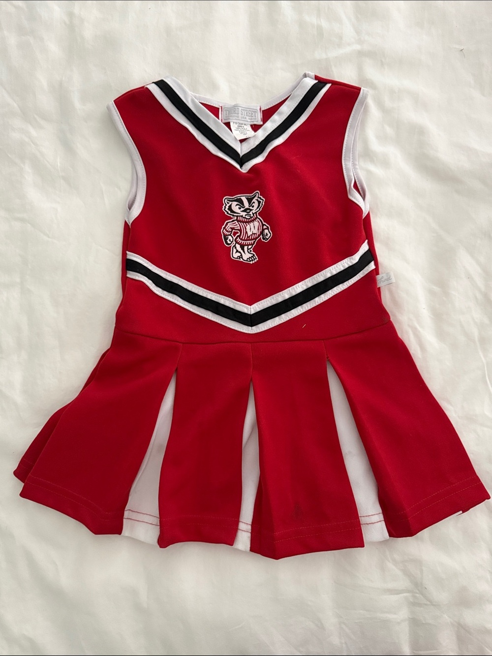 University of Wisconsin Red and White  Cheerleader Dress Size 4
